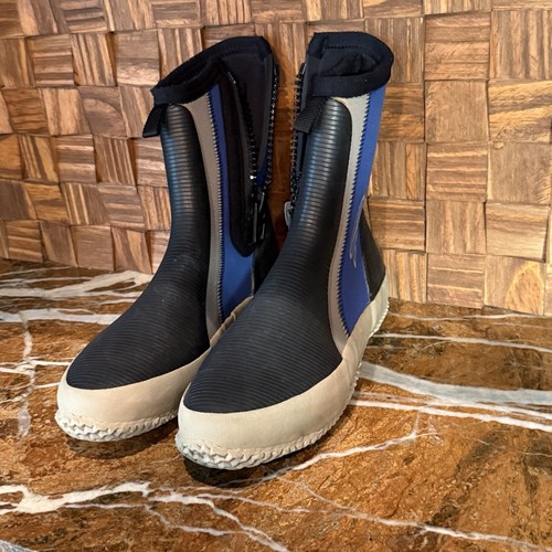 Zipped Gul gull sailing boots ankle neoprene wetsuit boots water sports Size 7 - Picture 3 of 10