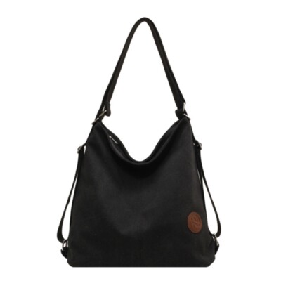 Canvas Handbag Casual Purse Shoulder Bag for Women Convertible Backpack Gifts