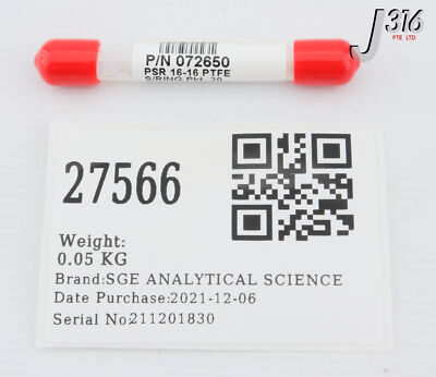 いの 27566 SGE ANALYTICAL SCIENCE PSR 16-16 PTFE S/RING (LOT OF 20)(NEW