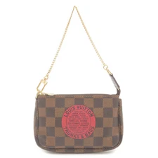 Louis Vuitton Damier T&B Mini Pochette Accessoires Pouch N58011 Auth Used
