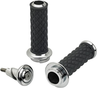 Biltwell Inc. Alumicore Throttle-By-Wire Grip Set - Chrome - 6605-105-01