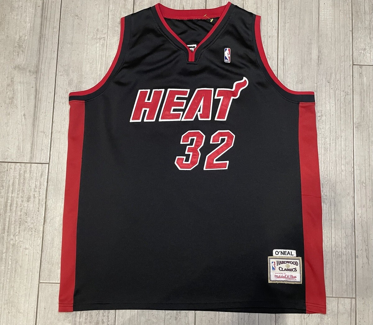 NBA シャキールオニール　Shaquille O'Neal SHAQ HEAT Shaquille O'Neal Miami Heat Reebok Jersey Authentic Black
