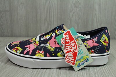 Vans X SpongeBob ComfyCush Authentic AlohaBob Sneakers Shoes Mens 8.5 -13