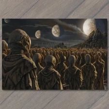 Art Print Alien God Civilization Religious Deity Ceremony Sacred Ritual Spaceshi