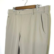 Meyer Bonn Mens Tan Wool Blend Dress Pants 52 Trousers 36x27 Made In Europe