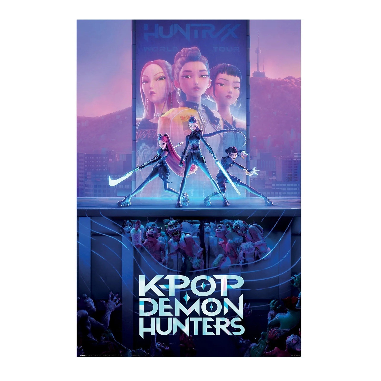 Pyramid International K-POP DEMON HUNTERS (KEY ART) MAXI POSTER 91.5cm x 61cm Maxi Poster – Unframed K-Pop Wall Art Poster for Home, Bedroom, or Studio, vibrant colors - Image 4