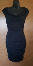 NWT Womens Express Cinched Sleeveless Black Dress - XS