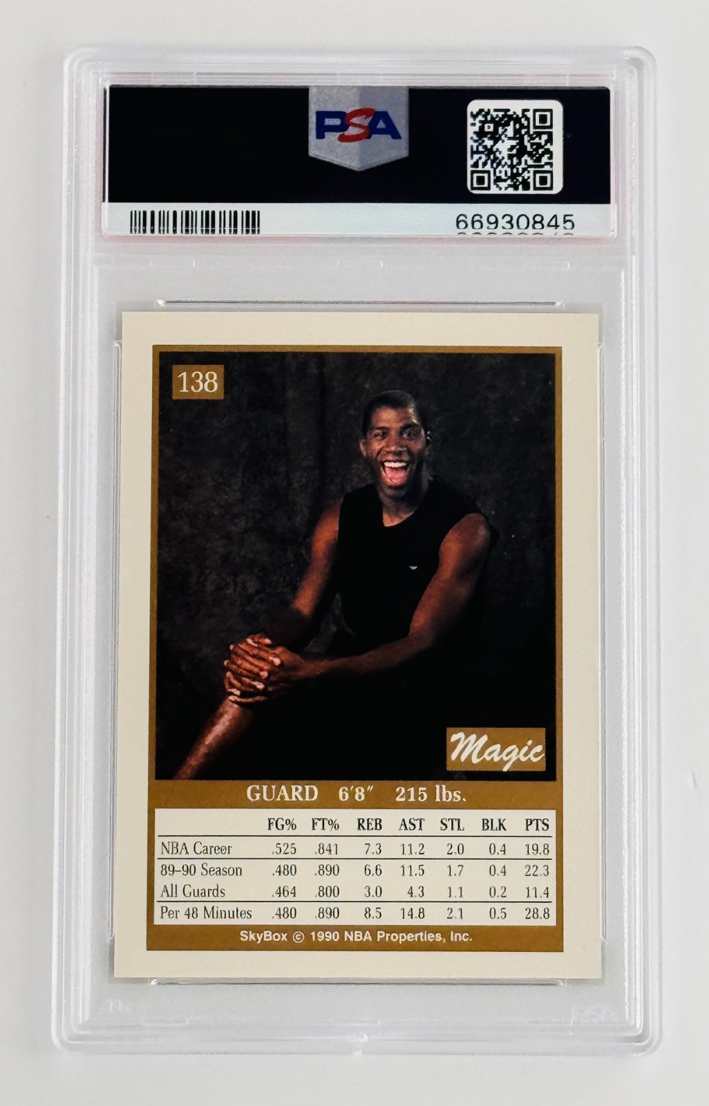 1990 SkyBox Prototype Magic Johnson PSA 10 POP 7 Vintage Limited Release Lakers view 4