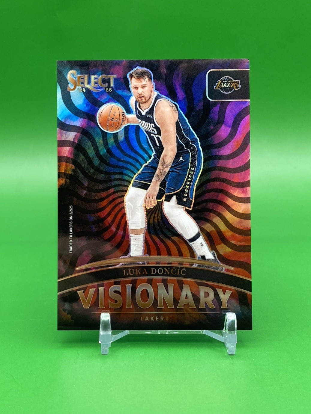 2024-25 Panini Select #9 Luka Doncic SSP Visionary CASE HIT Lakers Mavs