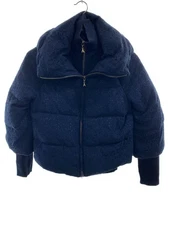 PATRIZIA PEPE Down Jacket, Size 40, Cotton, NVY, Floral Print, 01102M, 35-06-652