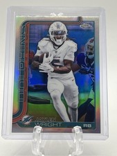 2025 Topps Chrome Football Jaylen Wright Refractor #190 Miami Dolphins
