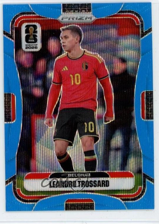 2026 Prizm FIFA World Cup Fluorescent Blue Wave /225 Leandro Trossard #159 1u3f