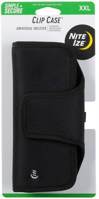 Nite Ize Clip Case Horizontal Universal Phone Holster, XXL - Black