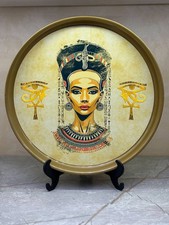 Egyptian Pharaonic Decorative Tray – High-Quality Printed Metal