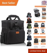 Large Insulated Lunch Box Double Deck Cooler Bag Waterproof Leakproof for Men...