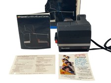 Polaroid Sun 600 LMS Instant Film Flash Land Camera With Strap Box Instructions