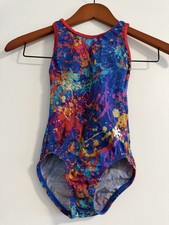 Snowflake Designs Gymnastics Practice Leotard Sleeveless Size Child Small