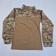 BRITISH ARMY Base Layer XL Brown Mens Camo 1/4 Zip BULLDOG Top