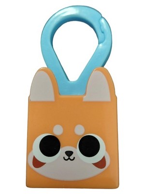 BIG Games Schlüsselanhänger Hund Shiba Inu Orange Kawaii Clip Anhänger