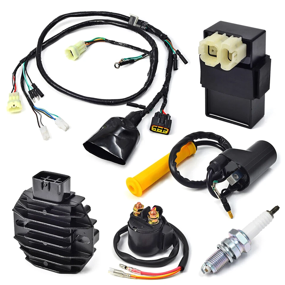 CDI Ignition Coil Spark Plug Wire Harness Assy For HONDA TRX400EX 1999-2004 - Image 2 of 4