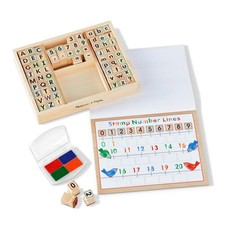 MD30118 WOODEN ABC ACTIVITY STAMP SET