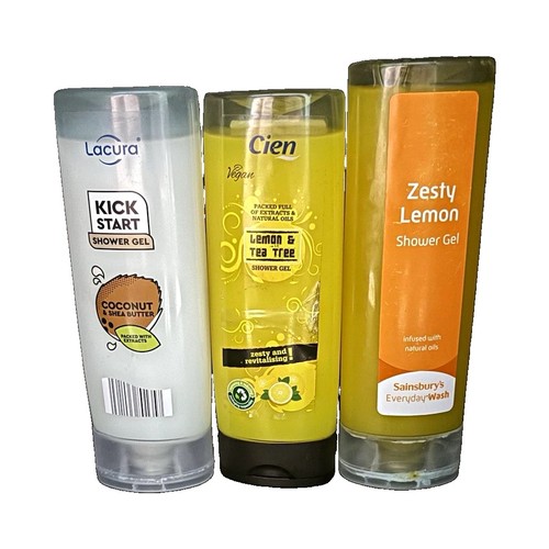 Coconut & Shea Butter+ zesty lemon+ lemon and tea tree Shower Gels 250ml