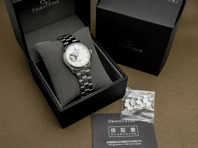 Orient Star Ref.RK-AT0004S Semi-Skeleton Automatic 100M Silver Dial 40mm Men's