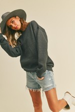 Blank Long Sleeve Sweatshirt Premium Fleece L