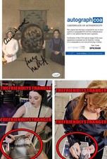 Lucy Halliday & Ann Dowd signed "THE TESTAMENTS" 8x10 Photo EXT PROOF b ACOA COA