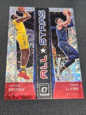 2021-22 Donruss Optic All-Stars Holo Fast Break #6 Jaylen Brown Zach LaVine