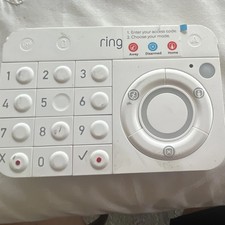 Ring Alarm Wireless Security Keypad White Z-Wave USB Powered Keypad Control