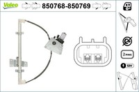 Valeo Fensterheber 850768 FüR Micra K12 Nissan 3 16V LPG Dci 160