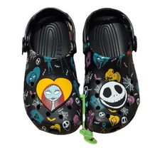 Unisex Crocs Jack Skellington Nightmare Before Christmas Classic Clogs M 6 / W 8