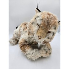 Aux Nations Vintage Realistic Lynx Plush Stuffed Animal Wild Cat Rate HTF