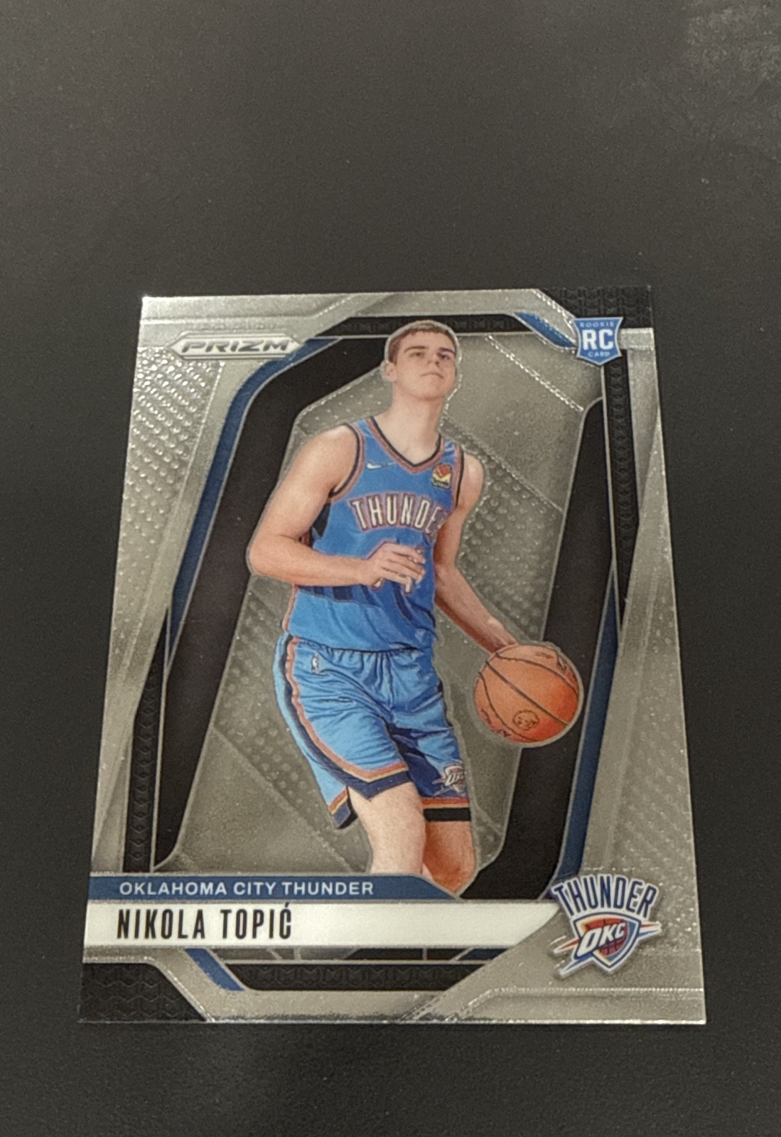 2024-25 Panini Prizm - Nikola Topic #230 Silver Prizm (RC) Thunder