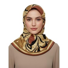 Scarfs For Women Japanese Satin Silk Square Scarf 40 x 40 inches Multipurpose...