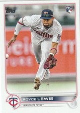 2022 Topps Update Royce Lewis #US105 RC Rookie Card Minnesota Twins MLB. rookie card picture