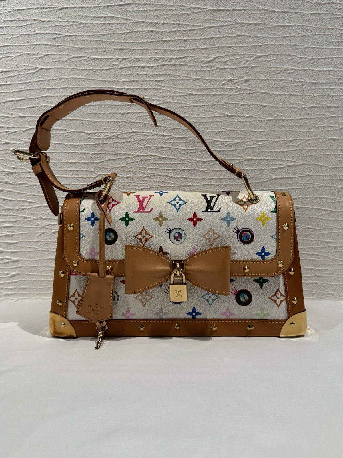 LOUIS VUITTON I Miss You Pochette M92055 Multicolor Brown Bag [Used/A]