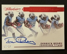 2016 Derrick Henry Flawless Ruby Rookie Progression Signatures /10 On Card Auto
