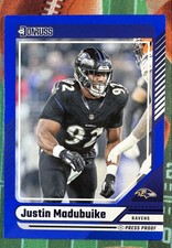 2024 Panini Donruss - Justin Madubuike #49 Blue Press Proof