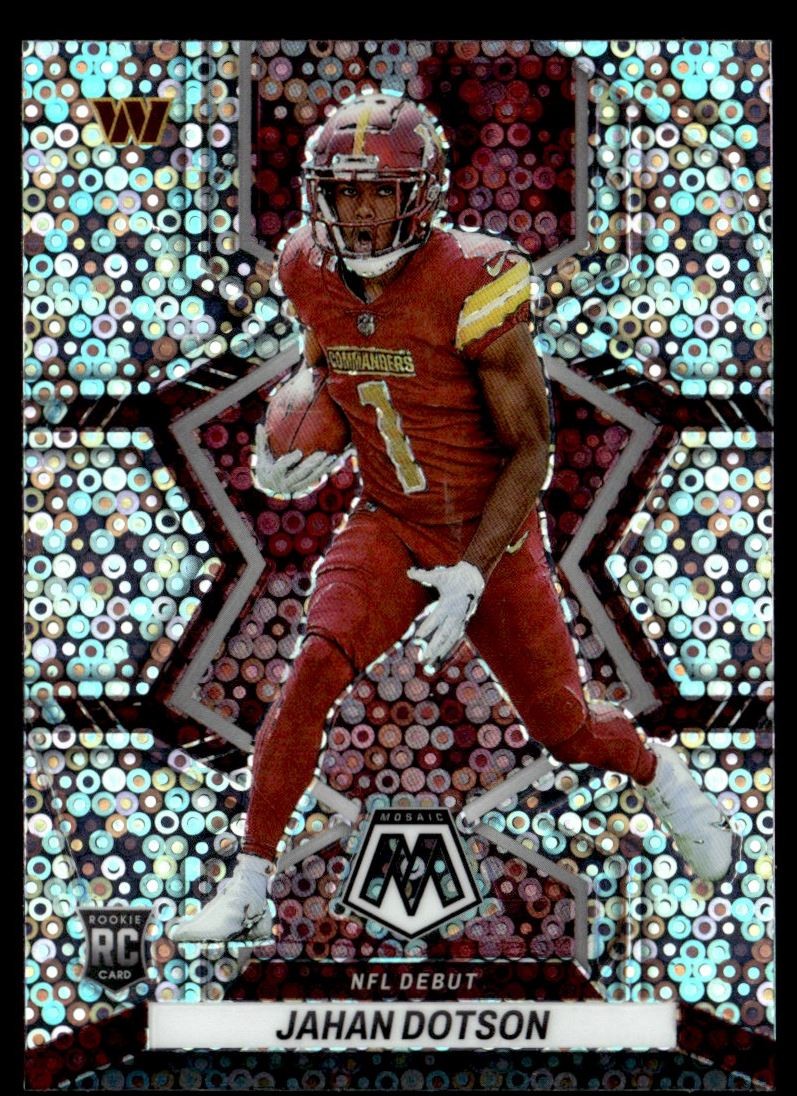 2022 Mosaic No Huddle Prizms Jahan Dotson Rookie Washington Commanders #280