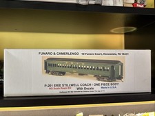 HO Funaro  Camerlengo Ho P-201 Erie Stillwell Coach Kit New.