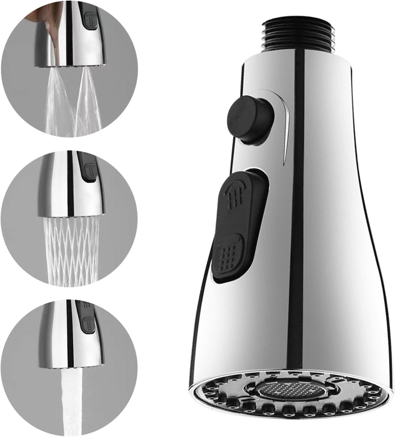 3 Function Kitchen Tap Spray Head Replacement Part,Kitchen Spray Head for Pull