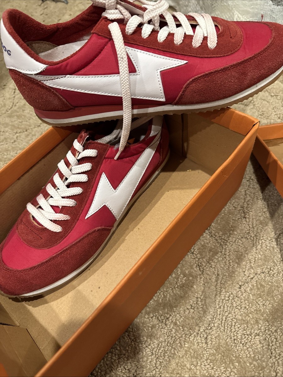 Rocket Dog Retro Clean Line Sneakers Red Lace Up Women's BRAND