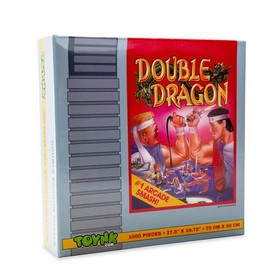 Double Dragon NES Cartouche Puzzle En Bois De 1000 Pi&egrave;ces | Exclusivit&eacute; Toynk