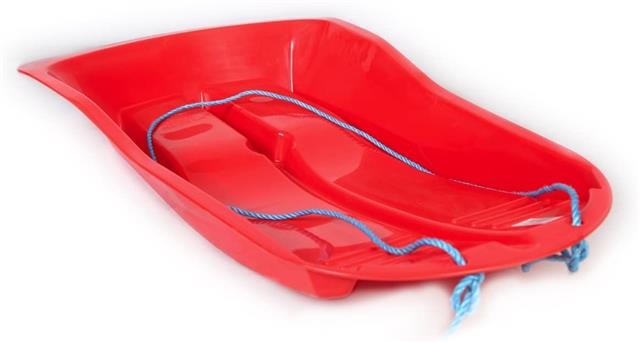 DELTA SLEDGE SLEIGH SLED WITH TOW CORD - RED
