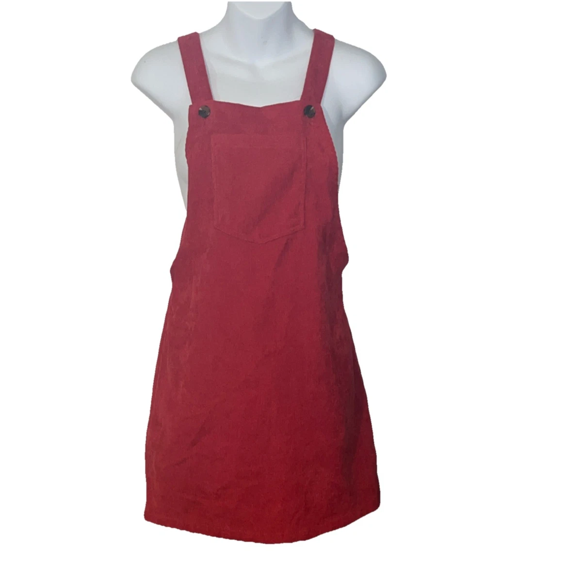 Corduroy Solid Casual Women's Overall Dress for sale
