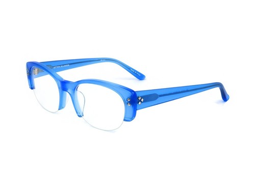 Lunettes De Vue Matthew Williamson By Linda Farrow MW42 - Bleu, Calibre 50/19/140, Neuf Avec étiquettes