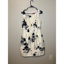 Eliza J New York Floral Sleeveless Pleated Dress Party Cocktail Event