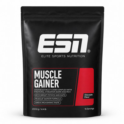 ESN MUSCLE GAINER - Chocolate Flavor - 2000g - MHD 30.09.2026